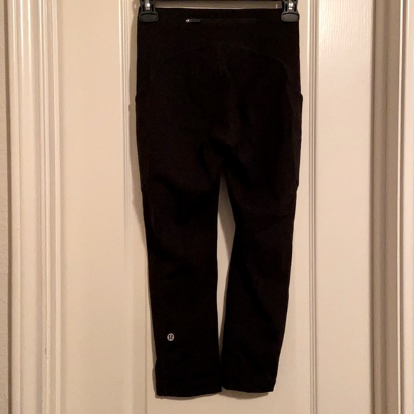 🍋Lululemon Black Speed Up Crop Legging with Side Pockets - Picture 6 of 14